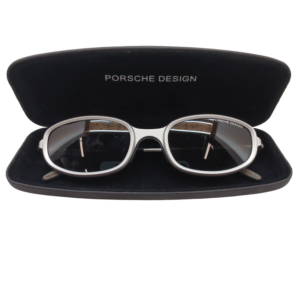 Porsche Design P3004 Sunglasses FRAME Only Metallized Gray Arms w/ Original Case